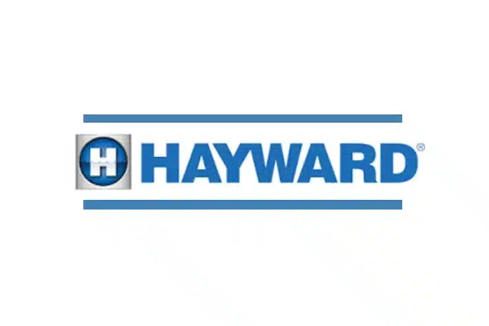 Hayward logo representing swimming pool equipment and filtration systems brand